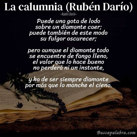 Poema La calumnia (Rubén Darío) de Rubén Darío - Análisis del poema