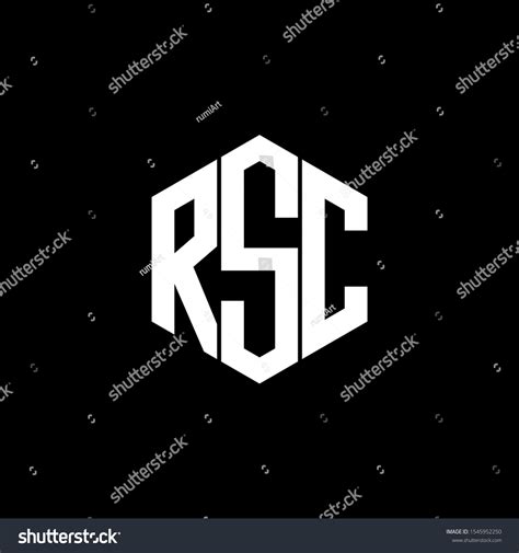 RSC Letter Logo Design polygon Monogram Icon - Royalty Free Stock ...