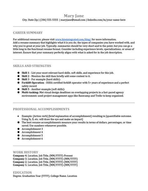 Resume Template ATS - MosOp