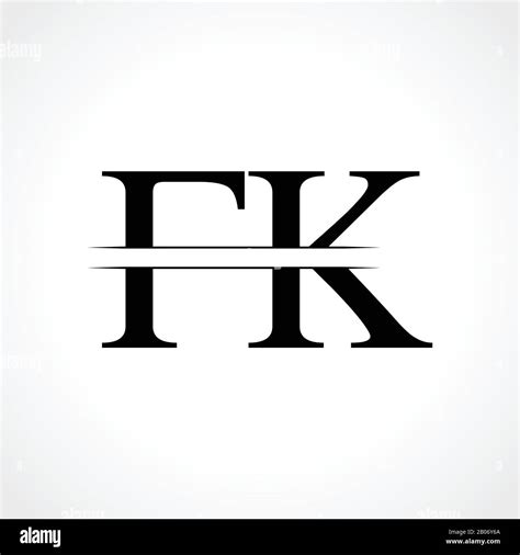 FK letter Type Logo Design vector Template. Abstract Letter FK logo Design Stock Vector Image ...