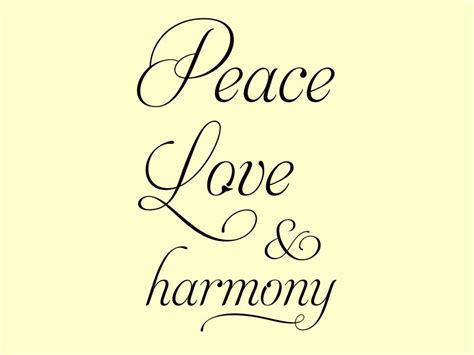 Peace And Harmony Quotes. QuotesGram