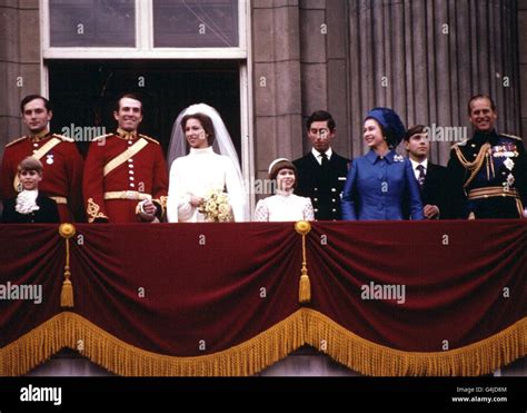 Royalty - Princess Anne and Captain Mark Phillips Wedding - London Stock Photo - Alamy