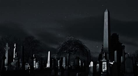 Spooky Graveyard at night by BusterBrownBB on DeviantArt