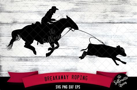 Breakaway Roping svg file (242473) | Illustrations | Design Bundles