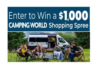 Camping World Shopping Spree Giveaway