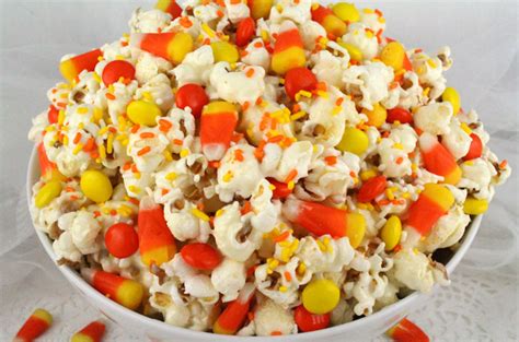 Fall Candy Corn Popcorn - Two Sisters