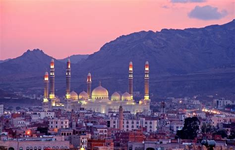 Wallpaper mountains, building, panorama, Yemen, Yemen, The Al-Saleh ...