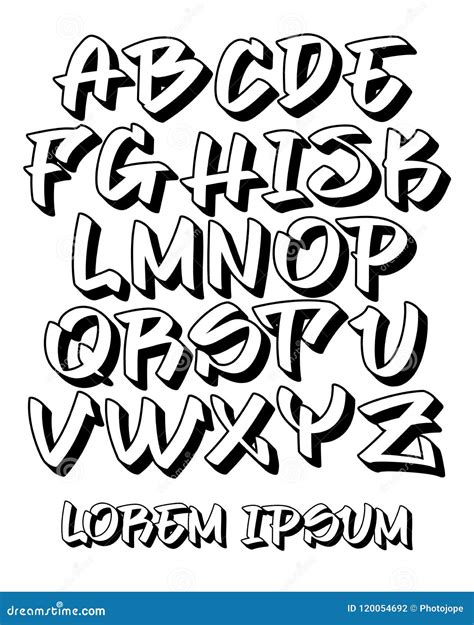 Graffiti Font - Hand Written - Vector Alphabet | CartoonDealer.com ...