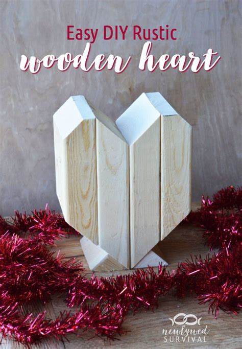 DIY Rustic Wooden Heart Valentine's Day Decor - Newlywed Survival