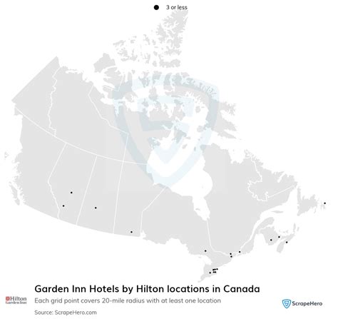 Number of Garden Inn Hotels by Hilton locations in Canada in 2024 | ScrapeHero