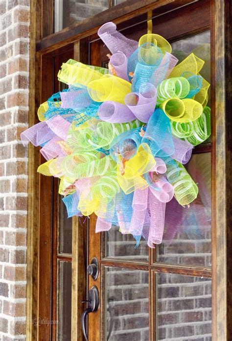 Create a Stunning DIY Deco Mesh Wreath for Spring or Summer