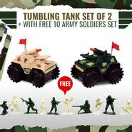 Buy Tumbling Tank Set of 2 with Free 10 Army Soldiers Set Online at Best Price in India on ...