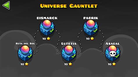 Geometry Dash | Universe Gauntlet ALL LEVELS COMPLETE - YouTube