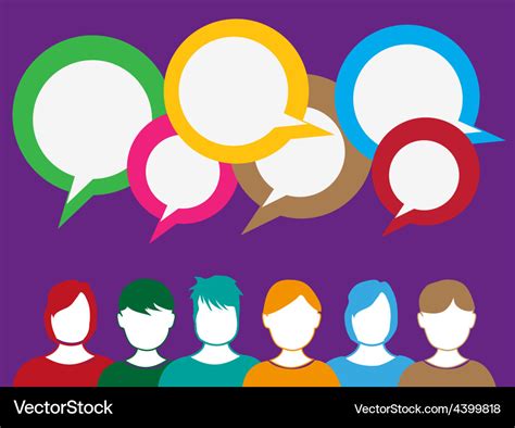 People talk background Royalty Free Vector Image