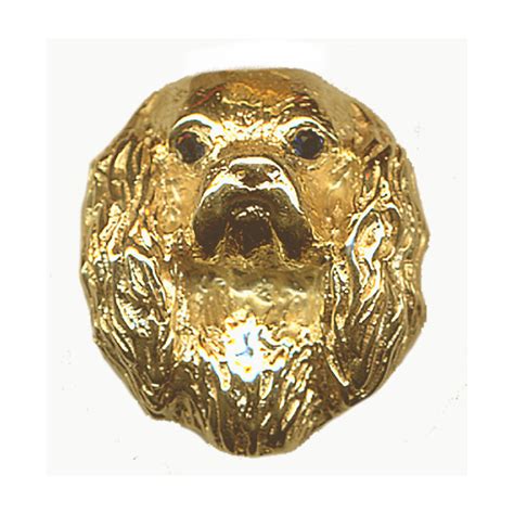 14K Gold or Sterling Silver Large Cavalier King Charles Spaniel Head ...