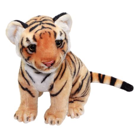 Real Animal Plush Collection Stuffed Animal Toy Bengal Tiger 10 Inches ...