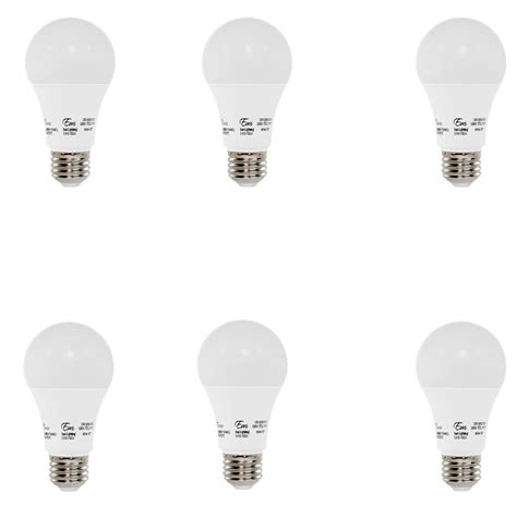 Feit Electric 60-Watt Equivalent A19 IntelliBulb Dusk to Dawn LED Light Bulb Soft White (4-Pack ...