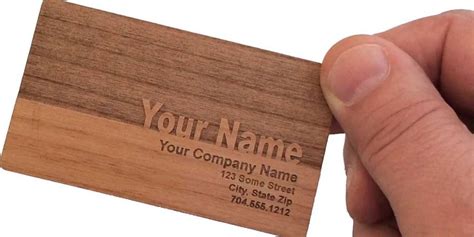 Wooden Business Cards - Color Track Printing Center