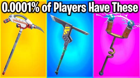 TOP 10 RAREST PICKAXES IN FORTNITE (u probably know #1) - YouTube