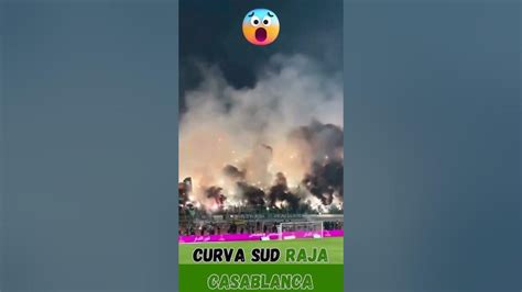 RAJA CASABLANCA fans bring the fire to the stadium #football - YouTube