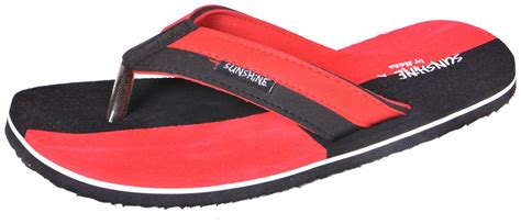 Buy Bata Men`s Sunshine Casual Red and Black Men Slippers (8715320 ...