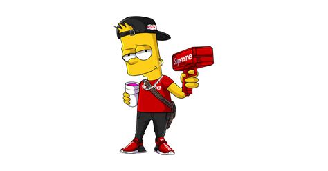 Supreme bart - Bart Simpson - Posters and Art Prints | TeePublic