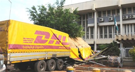 DHL truck crashes into CBN