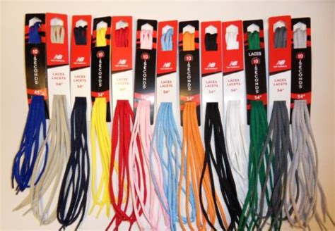 New Balance 10 Seconds Oval Athletic Shoelaces Laces 54"- 63" Made in ...