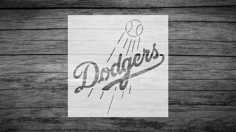 LA Dodgers Logo Stencil Reusable Plastic or Vinyl FAST - Etsy Israel