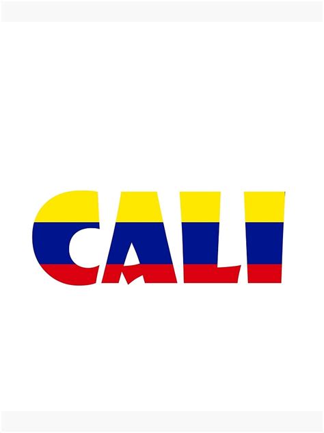 "Cali Colombia Colombian Flag" Poster for Sale by HaraldHodenhans ...