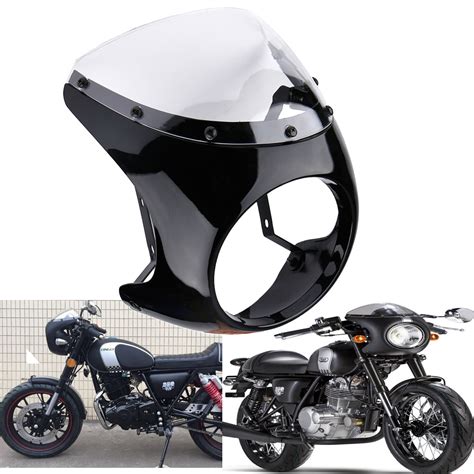 Universal 7" Headlight Fairing Retro For Cafe Racer Handlebar Screen ...