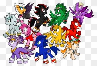 Amy Rose, Artist - My Little Pony Sonic Clipart (#3326770) - PinClipart