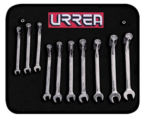 Urrea Professional Tools 1270HMF Metric Combination Wrench Set 10mm - 19mm, 12 Pt | Hand Tools ...