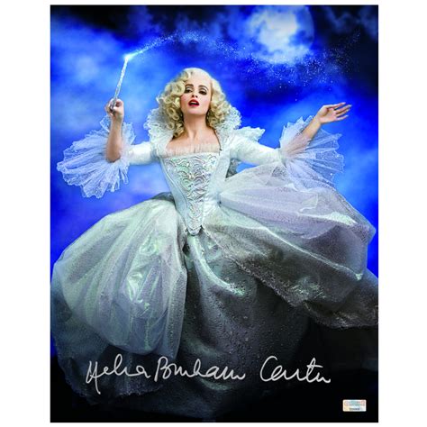 Lot Detail - Helena Bonham Carter Autographed 2015 Cinderella Fairy Godmother 11x14 Photo