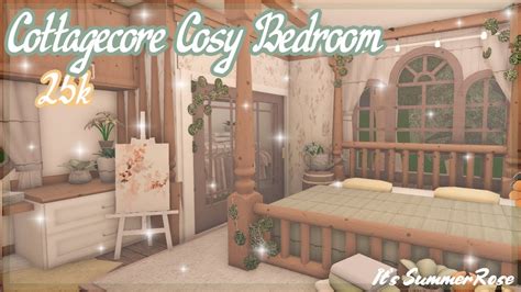 Cottagecore Cosy Bedroom | Bloxburg Speed Build | It's SummerRose - YouTube