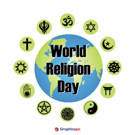 World Religion Day Template illustration with glob – free vector ...