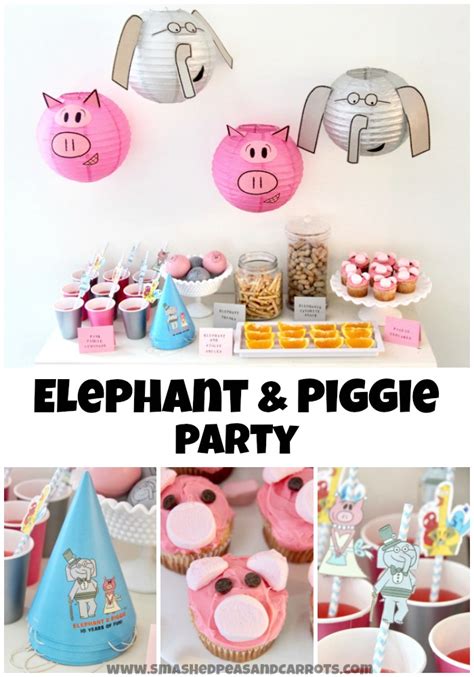 Elephant and Piggie Party PLUS Giveaway! - Smashed Peas & Carrots