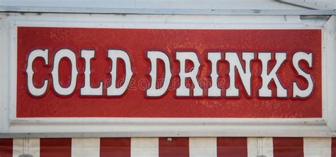 Cold Drinks Sign Stock Photo - Image: 52014403