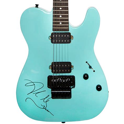 Al Green Signed Fender Blue Green Ice EVH Styled Electric Guitar - Artist signed collectibles ...