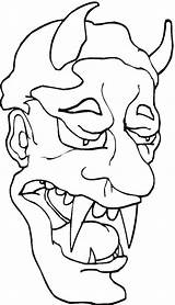 Demon Coloring Page sketch template