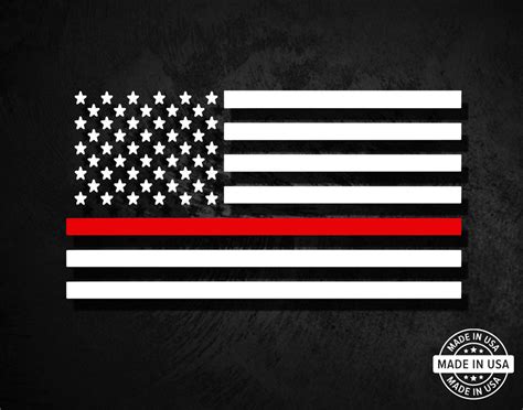 Thin Red Line Flag Decal – American Die-Cut Decals