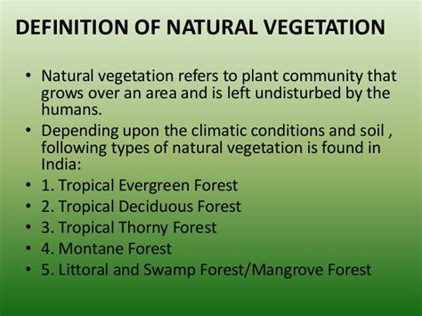 Vegetation Meaning