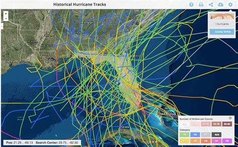 Florida hurricane track history map - greyatila