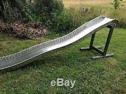 Vintage stainless steel commercial playground slide gametime playground ...