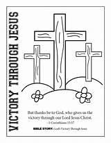 DAY 5 Victory Coloring Sheet  Sunday School coloring Pages Easter sketch template