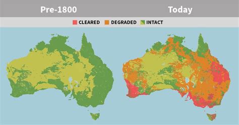 Deforestation in Australia. - Maps on the Web