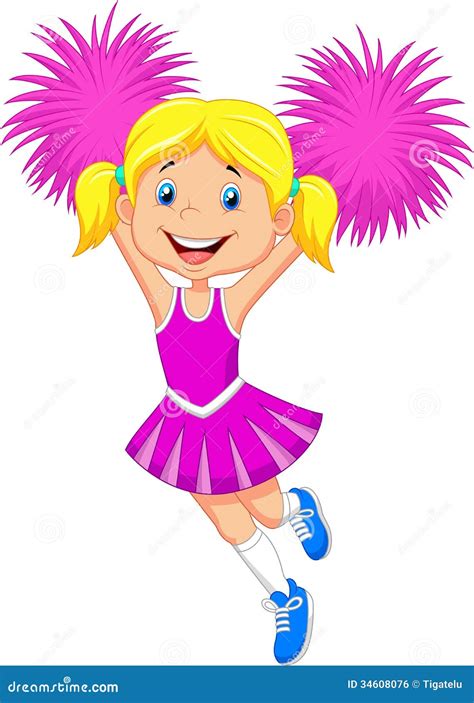 Cartoon Cheerleader Vector Illustration | CartoonDealer.com #39774450