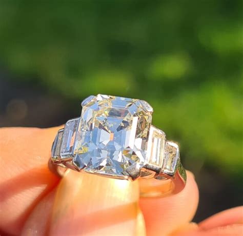 Ring of a Lifetime! Original Antique Asscher cut Solitaire. - Fine ...