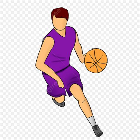 Cartoon Basketball Player PNG Image, Cartoon Basketball Player In Hand Drawn Style, Cartoon ...