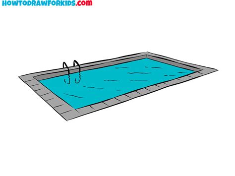 How to Draw a Pool - Easy Drawing Tutorial For Kids